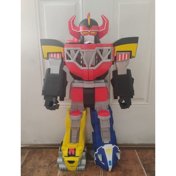 Mighty Morphin Power Rangers Megazord Imaginext Vintage Large 27" Robot Big Toy - Picture 2 of 9